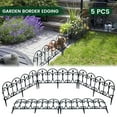 thumbnail image 2 of Decorative Garden Fence Lawn Path Plant Pile Decoration Garden Edge Picket Fence Courtyard Landscape Decoration, 2 of 10
