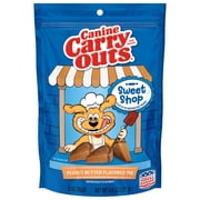 Canine Carry Outs Sweet Shop Peanut Butter Pie (Artificially Flavored) Chewy Dog Treats, 4.5 oz Bag