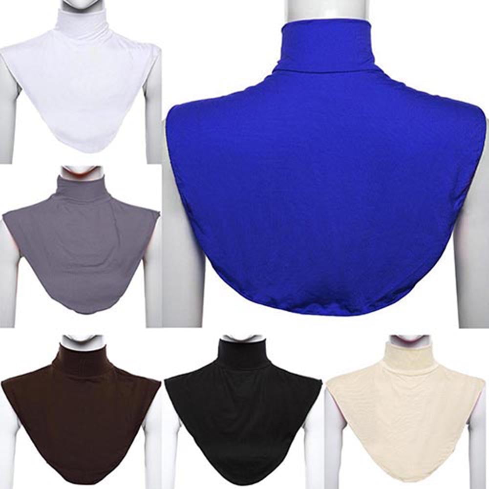 4 Faux Cols Amovibles Pour Hijab - Extensions De Cou Pour Femmes Musulmanes - Modèle Modal - 5