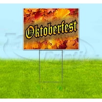 Oktoberfest (18" x 24") Yard Sign, Includes Metal Step Stake