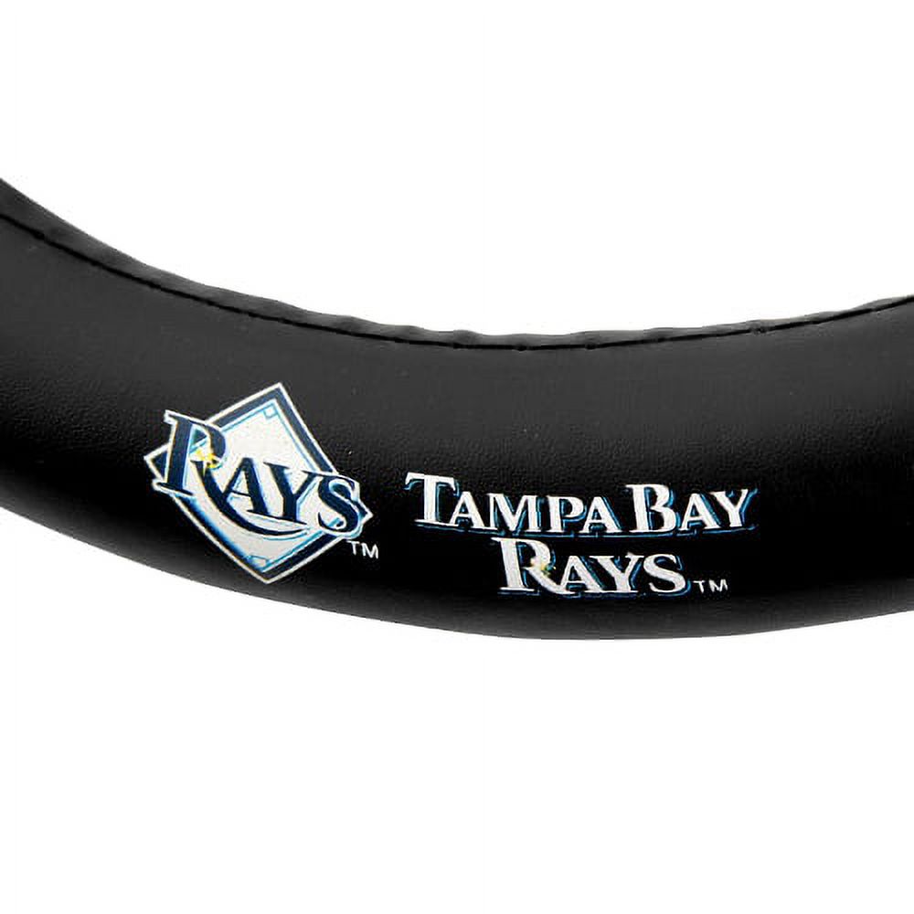 MLB Tampa Bay Rays Steering Wheel Cover (Made to fit 14.5”-15.5” steering wheels - image 2 of 2