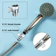 thumbnail image 4 of Válvula de cierre de ducha Uxcell, válvula de control de flujo de ducha de latón G1/2, válvula de cierre, regulador de control de flujo de agua para ducha de mano, 4 of 6