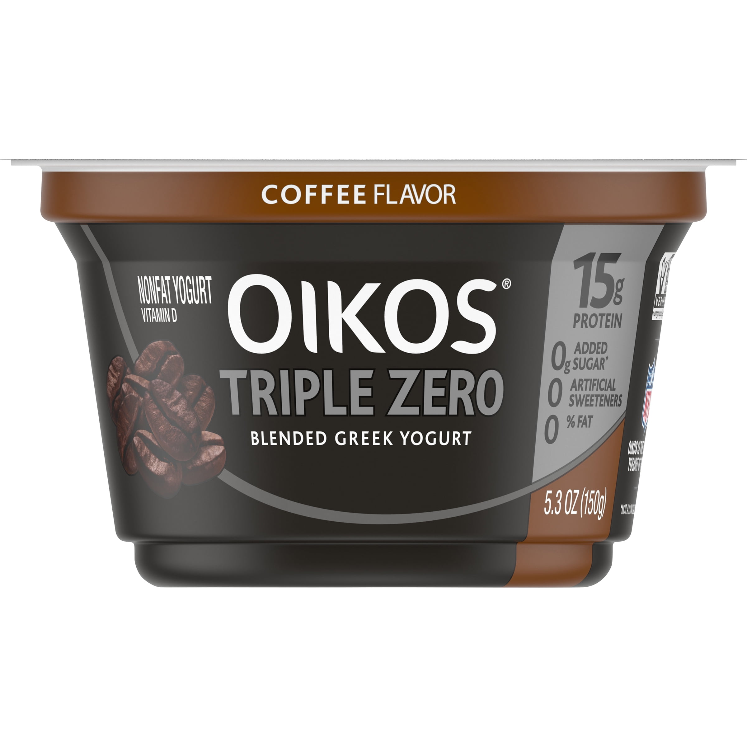 Oikos Triple Zero Coffee Greek Yogurt, 5.3 Oz.