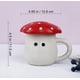 thumbnail image 2 of Cute Mushroom Mug with Lid, Hand Glazed Lid and Eyes, Safe Matte Ceramic Milk Mug, 12 oz Cartoon Tea Mug. Best gift for ladies and girls., 2 of 4
