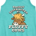 thumbnail image 2 of Instant Message - Fluffy Cows - Toddler and Youth Girls A-line Dress, 2 of 5