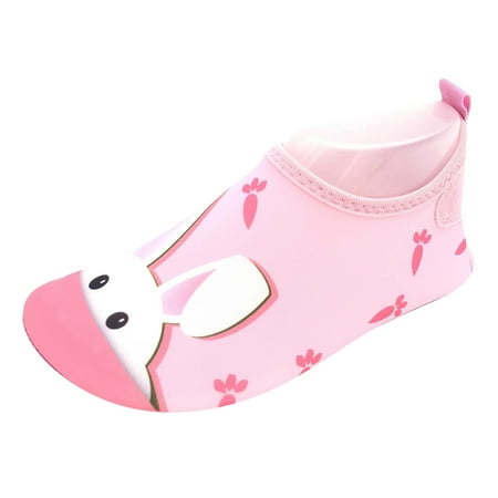 

Vedolay Children Thin And Breathable Swimming Shoes Water Park Cartoon Rubber Soled Beach Shoes Skin Diving Shoes Shoes for Girl(Watermelon Red 5.5)