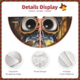 thumbnail image 3 of Sikiie Quirky Owl With Glasses Christmas Tree Skirt, Christmas Tree Decorations, Christmas Decor, Tree Mat Decoration(30-48IN)-48", 3 of 6