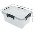 thumbnail image 2 of Sosody 6-Pack 12 Quart Clear Storage Latching Box, Plastic Latch Box with Lid, 2 of 7