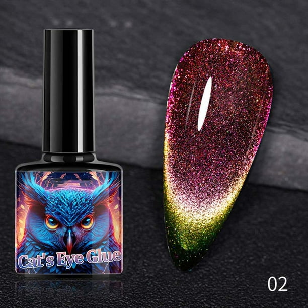 Gel de uñas transparente para esculpir uñas, esmalte de uñas magnético, esmalte de uñas de inmersión, esmalte de uñas artístico, 7,3 ml, goma de metilo