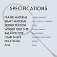thumbnail image 6 of Badminton Racket Muscle Power Series with Full Cover High Tension Pre Strung Racquets, 6 of 6