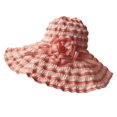 thumbnail image 2 of TANGNADE Sun Hats for Women Folding Vintage Outdoor Beach Garden Travelling Summer Hats Orange, 2 of 6