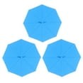 thumbnail image 1 of 3 Pcs Couvercles de Tasse en Silicone Étanches Design Parapluie (Bleu), 1 of 8