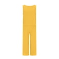 thumbnail image 5 of Cotton Linen Two Piece Sets for Women 2025 Wide Leg Two Piece Pants Set Casual Tank Tops Two Piece Outfits Summer Lounge Set, Limited Time Offer, 5 of 6