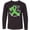 AB-Black, variant on Inktastic Love and Care Mental Health Awareness Green Ribbon Long Sleeve Youth T-Shirt
