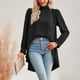 thumbnail image 5 of Blusa con dobladillo asimétrico falso, 2 piezas falsas de manga larga Blusa de manga larga falsa Blusa con dobladillo irregular falso Eleva tu experiencia, 5 of 8
