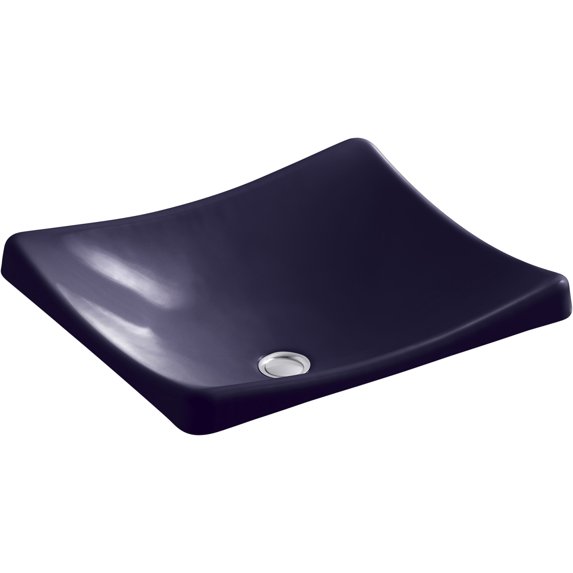 Kohler K-2833 Demilav 18-1/4" Enameled Cast Iron Wading Pool Bathroom Sink - Blue