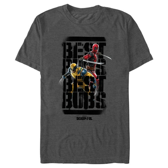 Men's Marvel: Deadpool & Wolverine Best Bubs Duo Graphic T-Shirt