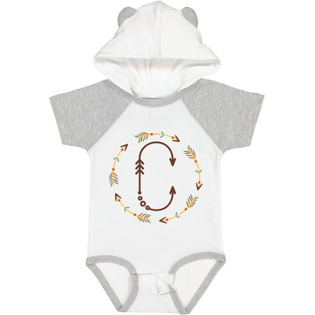 

Inktastic C Monogram Letter Tribal Wreath Boys or Girls Baby Bodysuit