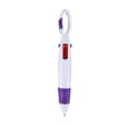 thumbnail image 3 of CoreLiving Multicolor 4-in-1 Retractable Ballpoint Pens, 1.0mm Medium Point Pen Assorted Colors, Fun Bulk Gifts with Carabiner Clip for Adults Party Favor Fillers, 3 of 10