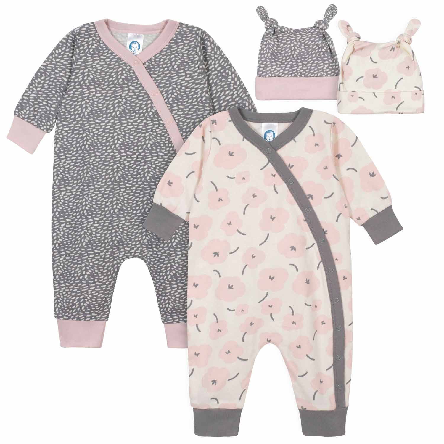 Gerber Baby Girl Bunny Baby Shower Layette Gift Set, 11-Piece