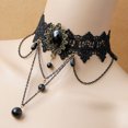 thumbnail image 3 of Collar y Colgante Sunnimix de encaje gótico Punky para Mujeres y niñas, 3 of 7