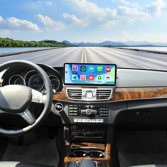 12.3-inch Car Stereo with CarPlay Android Auto 5G WiFi Bluetooth 5.2 for Mercedes E-Class W212 2015 NTG5.0