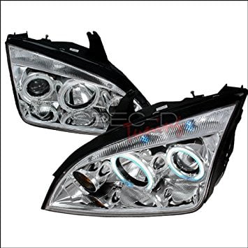 - Spec-D Tuning Ford Focus 2005 2006 2007 2008 2009 2010 CCFL LED Halo Projector Headlights - Chrome