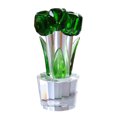 thumbnail image 1 of Figura de tulipán de cristal sintético coleccionable, adorno de flor de tulipán transparente, ramo de flores de cristal, regalo para cumpleaños, mujeres, novias y esposas., 1 of 8