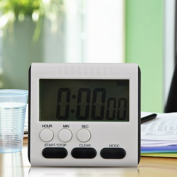 Peggybuy Magnetic Large LCD Digital Kitchen Timer Alarm Count Up Down Clock 24 Hours