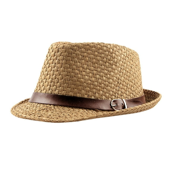 Dyfzdhu Summer Hat Mens Wide Brim Hats For Women Trilby Hat Straw Sun Hat