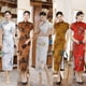 thumbnail image 1 of Vestido cheongsam de verano y otoño, vestido de satén, retro, ajustado, para banquete, traje de doble capa, 1 of 5