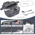 thumbnail image 2 of Carsolt Electric Lunch Box Food Heater for Adults 80W Portable Food Warmer for Car/Home 1.5L Heated Lunch Box for Adults, 12V/24V/110V Loncheras para Hombres de Trabajo lonchera eléctrica portátil, 2 of 6