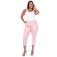 thumbnail image 1 of White Mark Women's Plus Size Capri Jeans, 1 of 5