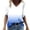 Blue, variant on Aloohaidyvio Ladies Tops ,Womens Summer Tops V Neck T Shirts Printed Tops Loose Casual Tshirts