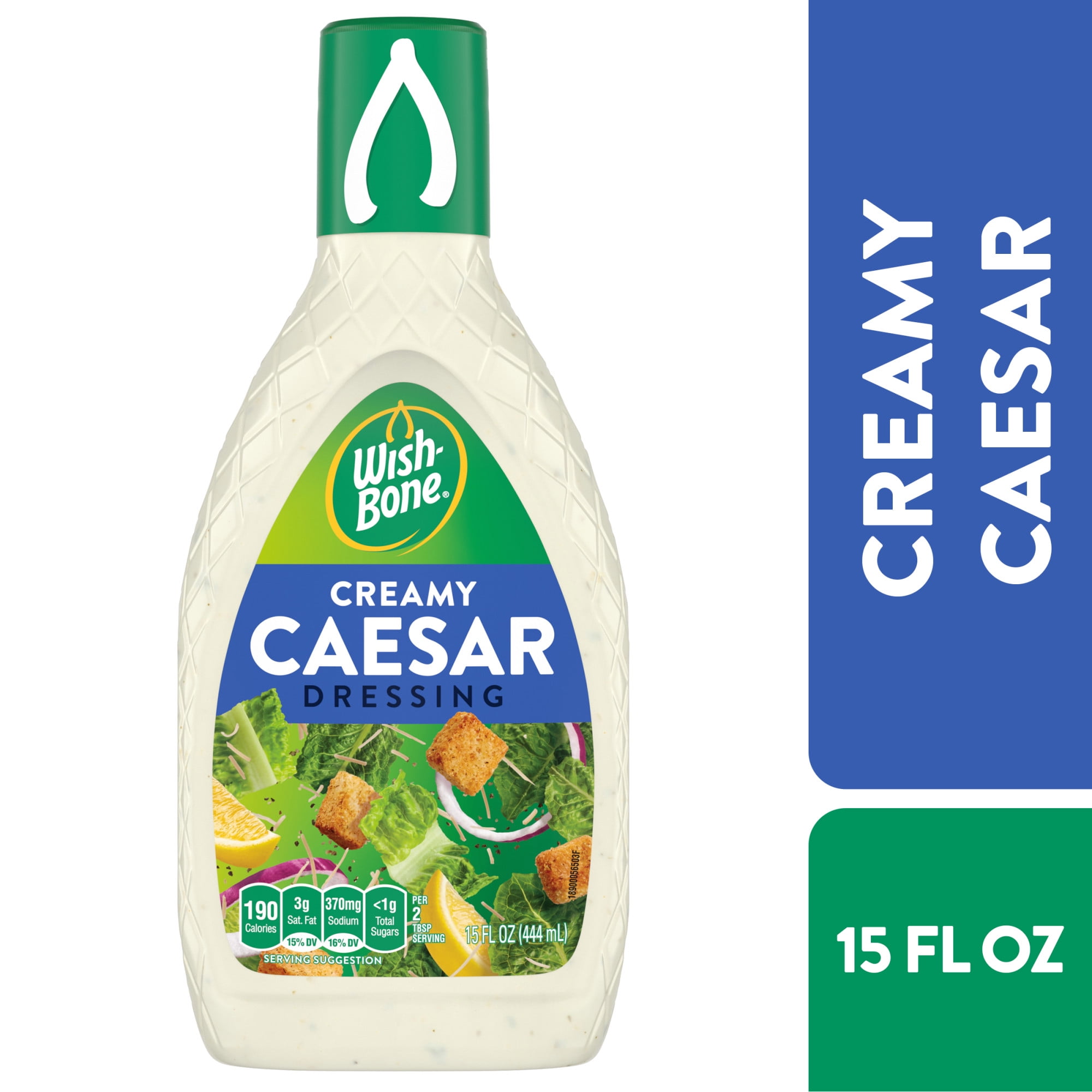 Wish-Bone, Creamy Caesar Salad Dressing, 15 fl oz, Classic Flavor -  Walmart.com