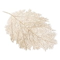 thumbnail image 1 of 4pcs Gold Leaf Place Mat, Washable Artificial Leaf Table Mats For Wedding Hotel Home Decor, 1 of 8
