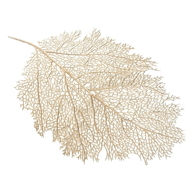 4pcs Gold Leaf Place Mat, Washable Artificial Leaf Table Mats For Wedding Hotel Home Decor