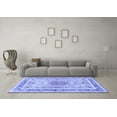 thumbnail image 3 of Ahgly Company Indoor Rectangle Medallion Blue Traditional Area Rugs, 2' x 5', 3 of 4