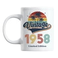 thumbnail image 1 of Vintage 1958 feat. Retro Sunset & Palm Trees Coffee & Tea Mug (11oz), 1 of 6