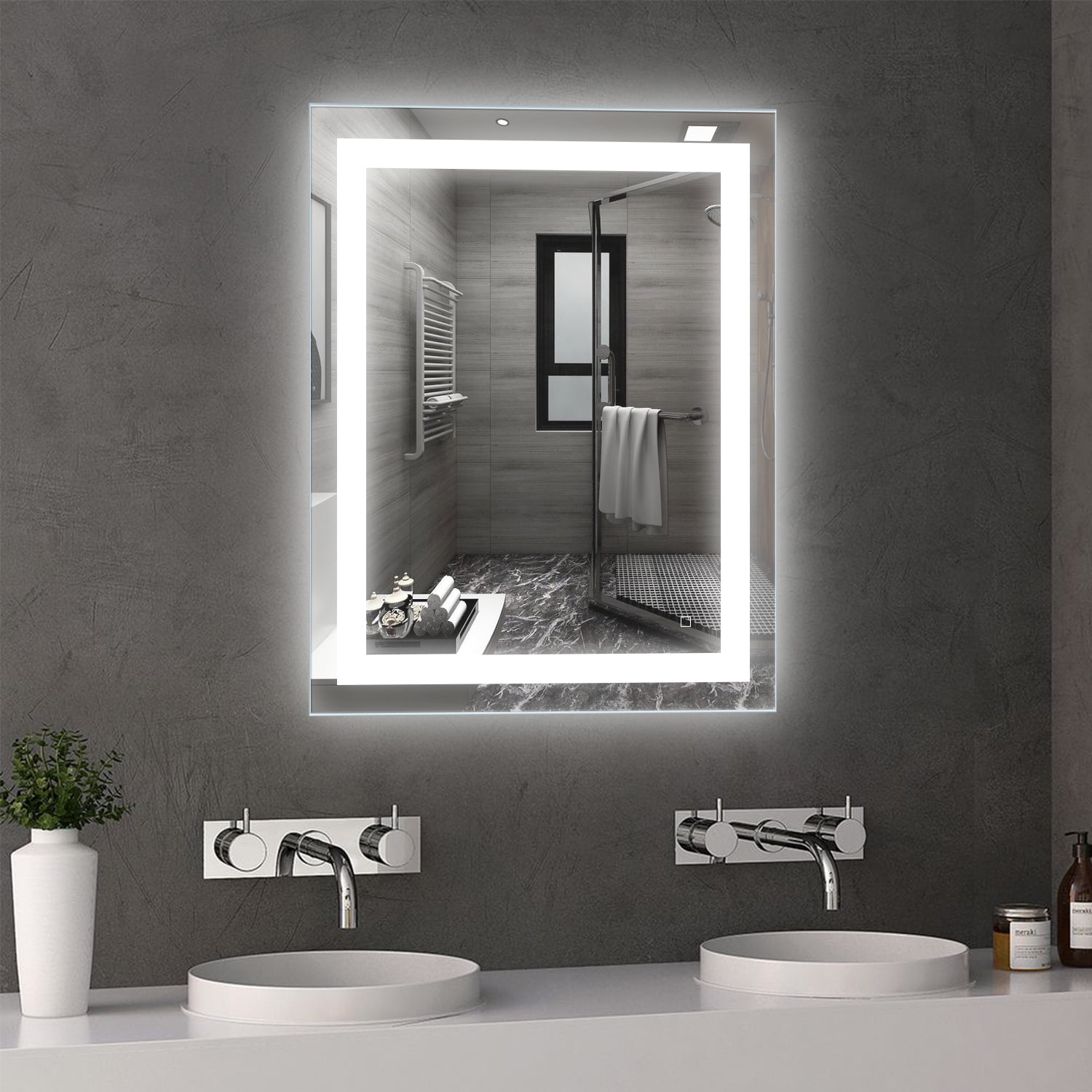 Hauschen Led Lighted Bathroom Mirror Shelly Lighting