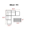 thumbnail image 2 of TKC Belle 6 Piece Outdoor Wicker Sofa Set in Terracotta, 2 of 3