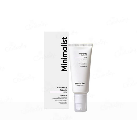 Minimalist 2% Granactive Retinoid Anti Aging Face Cream, 30ml Each (Pack of 2)
