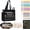 Black, variant on 25 PCS Bible Study Supplies Kit, Large Capacity Canvas Tote Bag for Women Organizer, Bible Highlighters and Quick Dry Pens No Bleed Through Tabs, Christmas Christian Gifts for Women Mom Friends