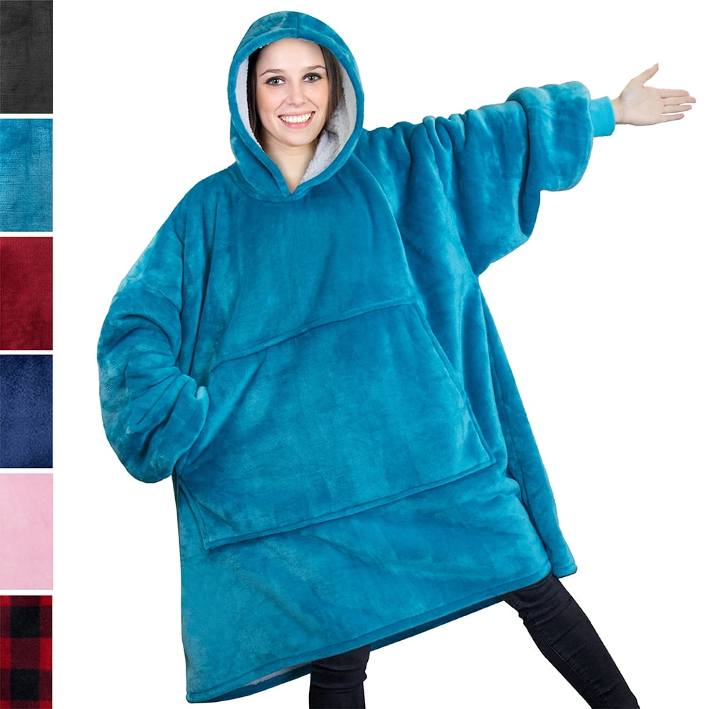 PAVILIA Premium Blanket Sweatshirt with Sherpa Lining | Super Soft ...
