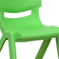 thumbnail image 6 of Bowery Hill 12" Plastic Stackable Preschool Chair in Green (Set of 4), 6 of 10