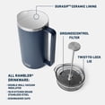 thumbnail image 2 of Cafetera de prensa francesa YETI Rambler 1L Rescue Red, 2 of 8