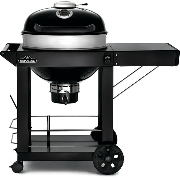 Napoleon 22 in. PRO22 Kettle Charcoal Gril with Cart in Black
