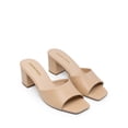 thumbnail image 3 of DREAM PAIRS Women's Low Heels Sandals Mule Heels Block Chunky Heeled Sandals Slide Sandals Slip on Square Toe Casual Dress Comfortable Pumps Shoes, 3 of 8