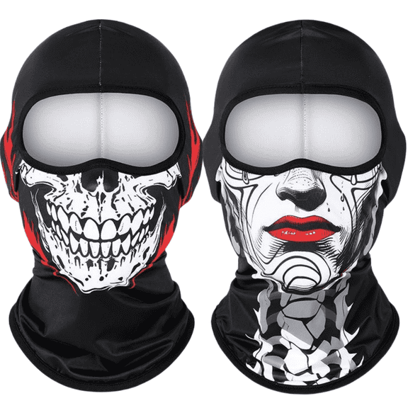 2 Pack Cooling Balaclava Summer Face Mask, UV Face Cover Sun Protection, Shiesty Full Face Masks for Men Motocycle hiking
