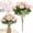 C, variant on 5 Head OSS Rose Artificial er – Windproof Outdoor Decorative Roses for Autumn, White